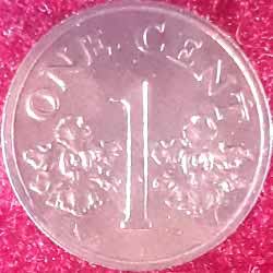 One Cent Coin Reverse
