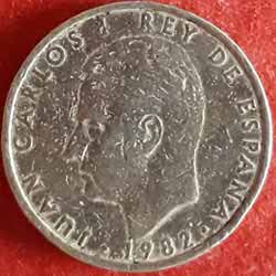 100 Pesetas - Juan Carlos I value as "CIEN" 1982 Obverse