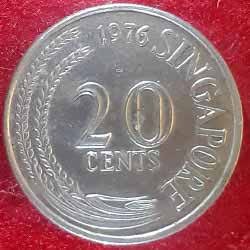 Twenty Cents Coin Reverse