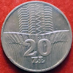 20 Złotych  1976 Reverse