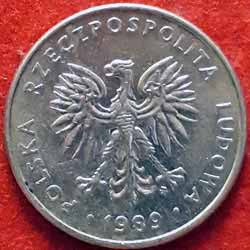 20 Złotych small type 1989 Obverse