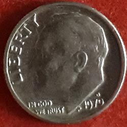 US Coins 1 Dime "Roosevelt Dime" Obverse