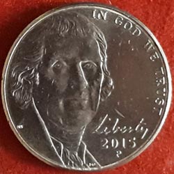 US Coins 5 Cents "Jefferson Nickel" 2nd portrait, Return to Monticello Obverse