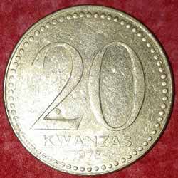 20 Kwanzas Reverse