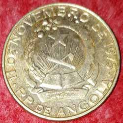 Angola Coin 5 Kwanzas 1977 Obverse