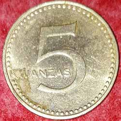 Angola Coin 5 Kwanzas 1977 Reverse