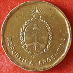 Argentina coins 10 Centavos obverse 1988