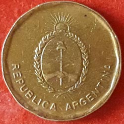 Argentina coins 10 Centavos obverse 1988
