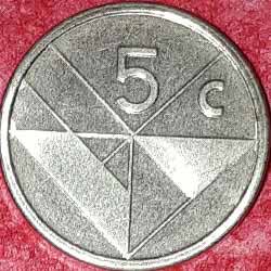 Aruba Coin 5 Cents 2013 Reverse