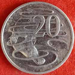 20 Cents - Elizabeth II 3rd Portrait reverse