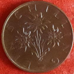 Austria Coin 1 Schilling 1971 reverse