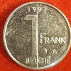 Belgium One Franc - Albert II Coin Reverse