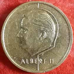 Five Franc - Albert II Coin Obverse