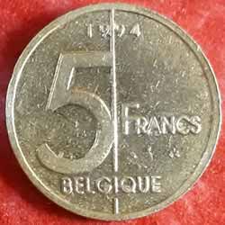 5 Franc - Albert II Coin Obverse