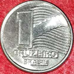 Brazil Coin 1 Cruzeiro Obverse