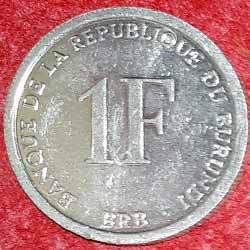 Burundi 1 franc 2003 Reverse