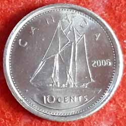 Ten Cents Coin Year : 2006  Reverse