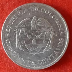 50 Centavos Coin Obverse