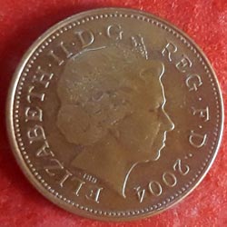 England Coins 2 Pence - Elizabeth II 4th portrait; magnetic Obverse