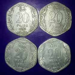 Madurai Nayak coin Hanuman Sriveera Back Madurai Nayak coin Hanuman Sriveera Back