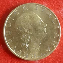 200 Lire Arm of Carabinieri Obverse