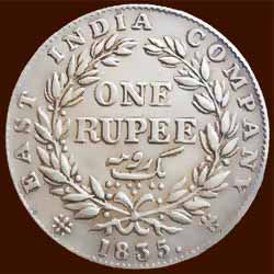  King William III One Rupee Silver Coin 1835