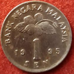 1 Sen Coin  Reverse