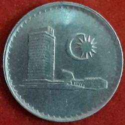 Malaysia 5 Sen Coin Obverse