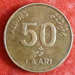 50 Laari non-magnetic Reverse 2008