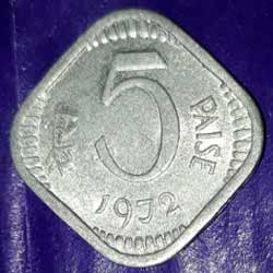 Old Five Paise 1972 Sell
