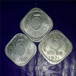 Old Five Paise 1983 Five Paise 1971 Five Paise 1972 sell