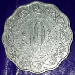 Old Ten Paise 1971 big size Coin Sell