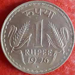 1 Rupee 1976
Reverse 
