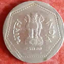One Rs Coins 1983 Obverse