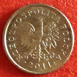 1 Grosz non-magnetic Obverse