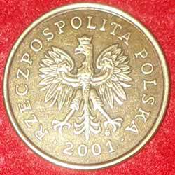 Poland 5 Groszy non-magnetic Obverse