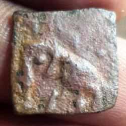 Pandiya Coin Elephant standing left