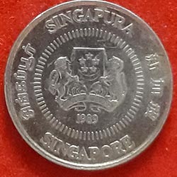 Singapore Ten or 10 Cents Coin Obverse
