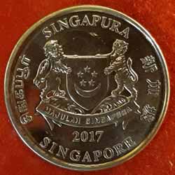 Singapore Twenty or 20 Cents  Obverse