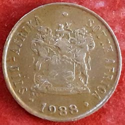 1 Cents Suid Afrika Obverse