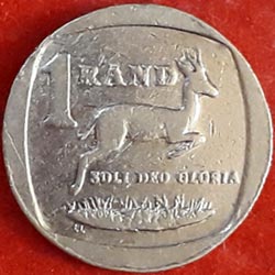 1 Rand Afrikaans Legend Suid Afrika Reverse