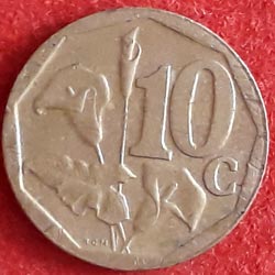 Ten Cents Afrikaans Legend - Suid-Afrika Reverse