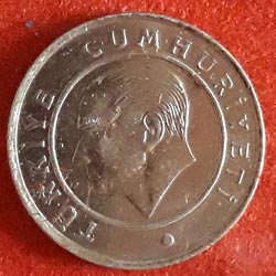 25 Kurus Obverse 2017